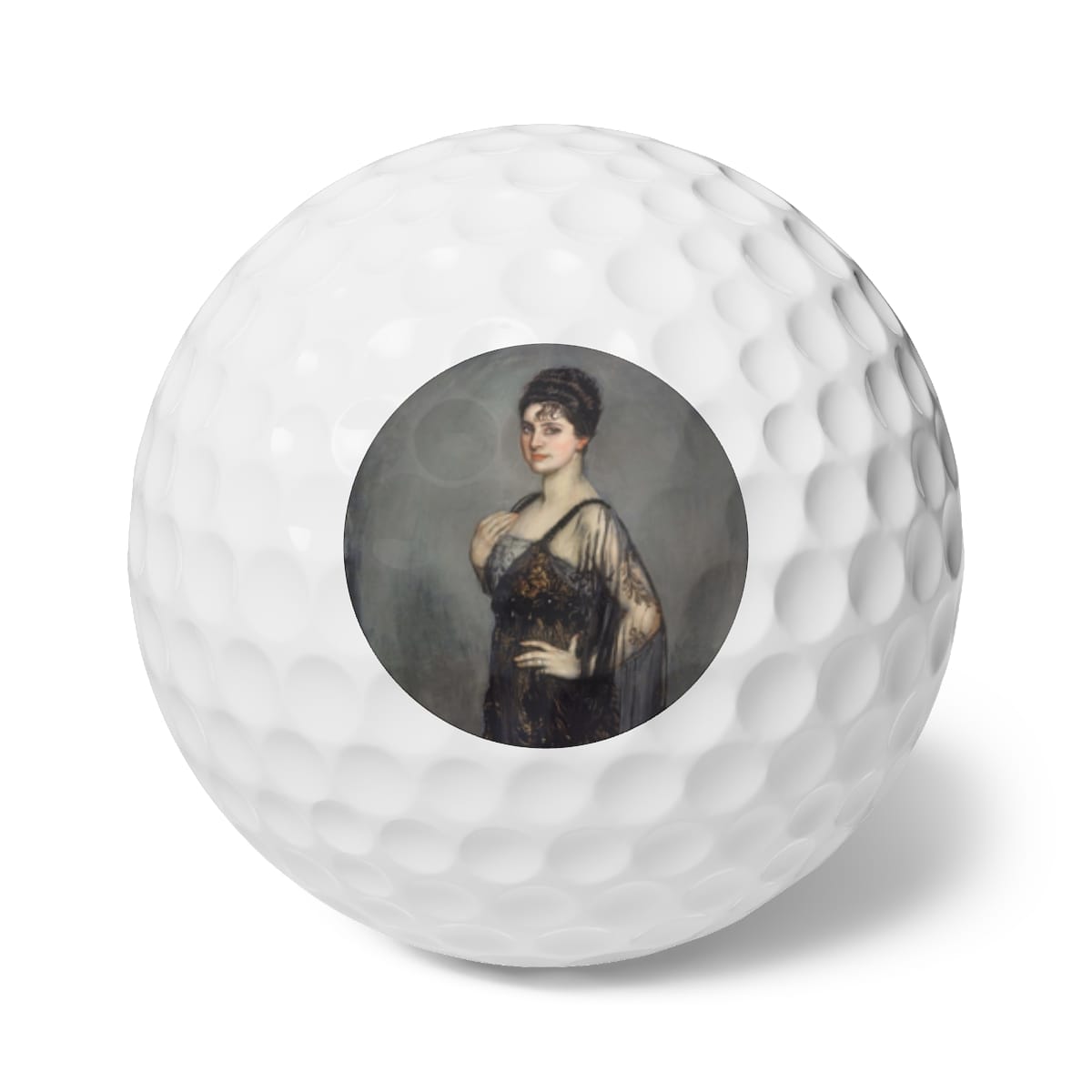 Art Golf Balls 6 Pieces, Artist Antonio De La Gandara, Artwork 
