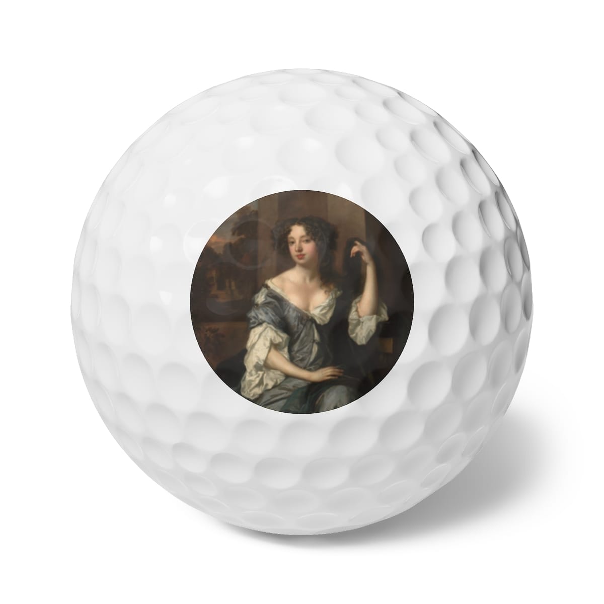 Art Golf Balls 6 Pieces, Artist Peter Lely, Artwork 
