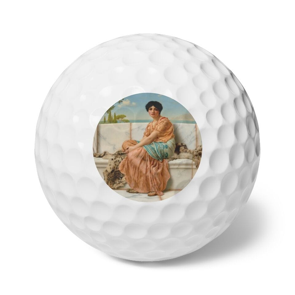 Art Golf Balls 6 Pieces, Artist Godward John William, Artwork 
