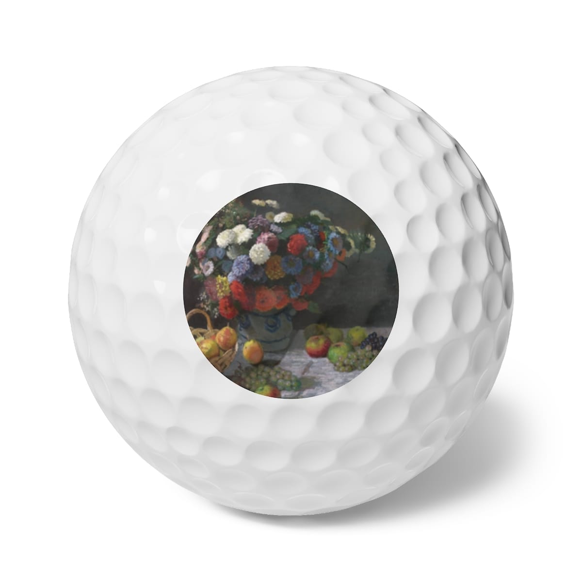 Art Golf Balls 6 Pieces, Artist Claude Monet, Artwork 