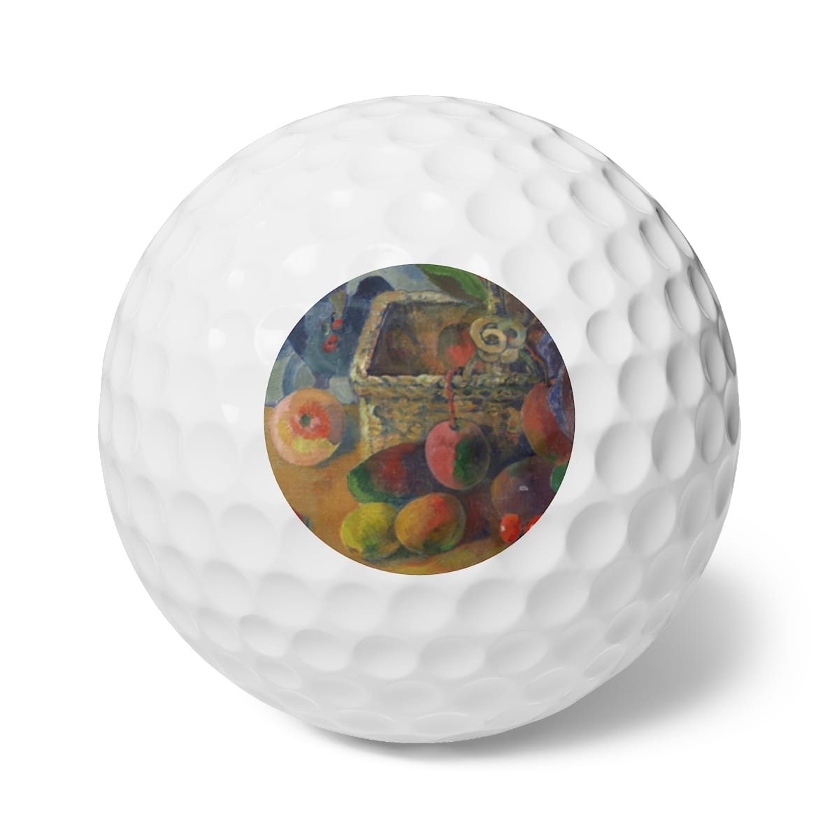 Art Golf Balls 6 Pieces, Artist Paul Gauguin, Artwork 