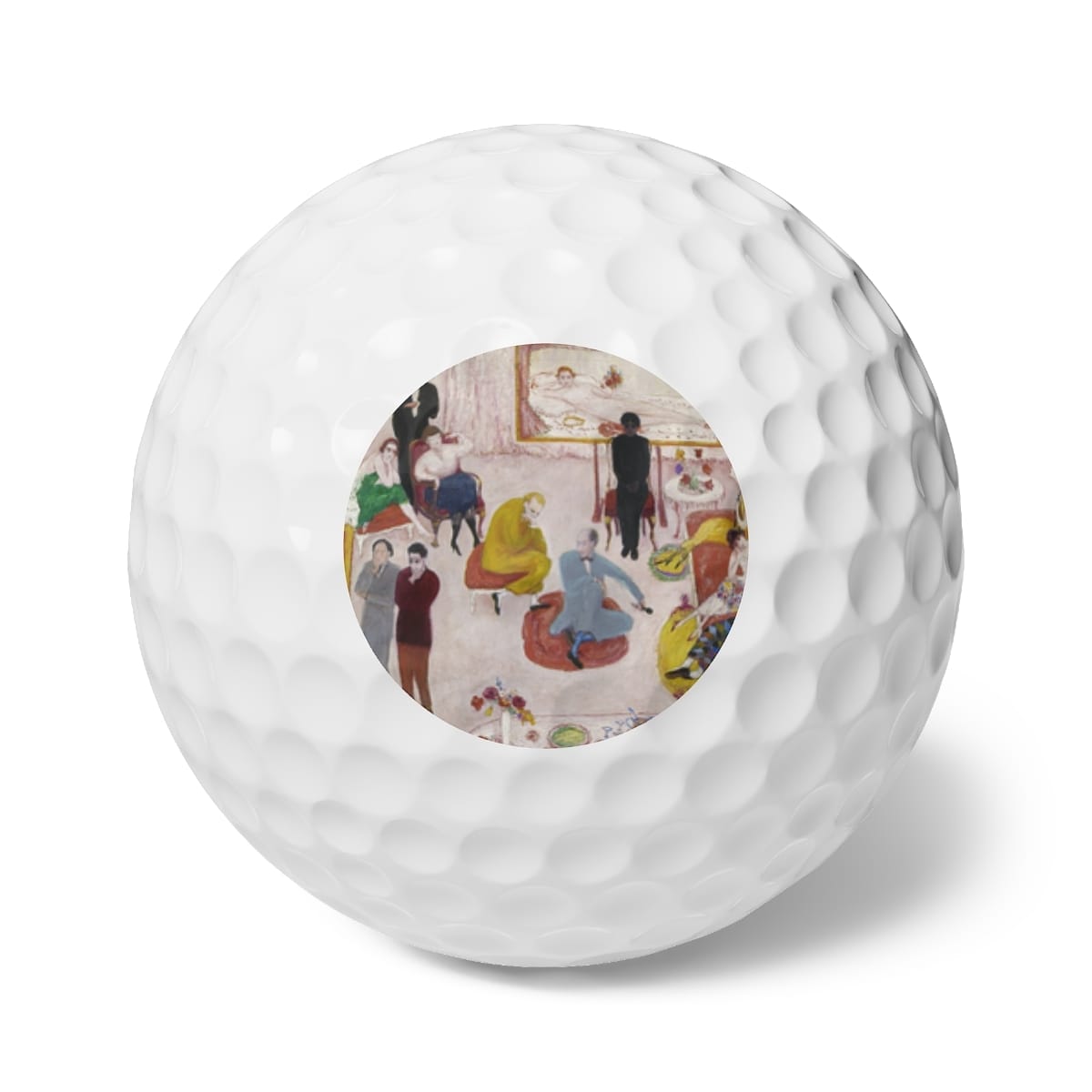 Art Golf Balls 6 Pieces, Artist Florine Stettheimer, Artwork 