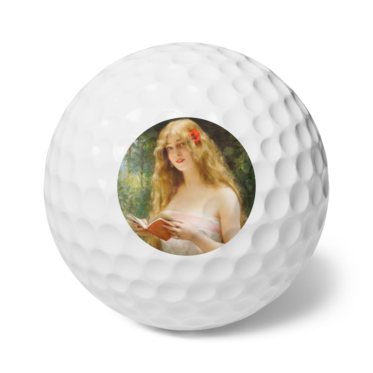 Art Golf Balls 6 Pieces, Artist Leon Comerre, Artwork 
