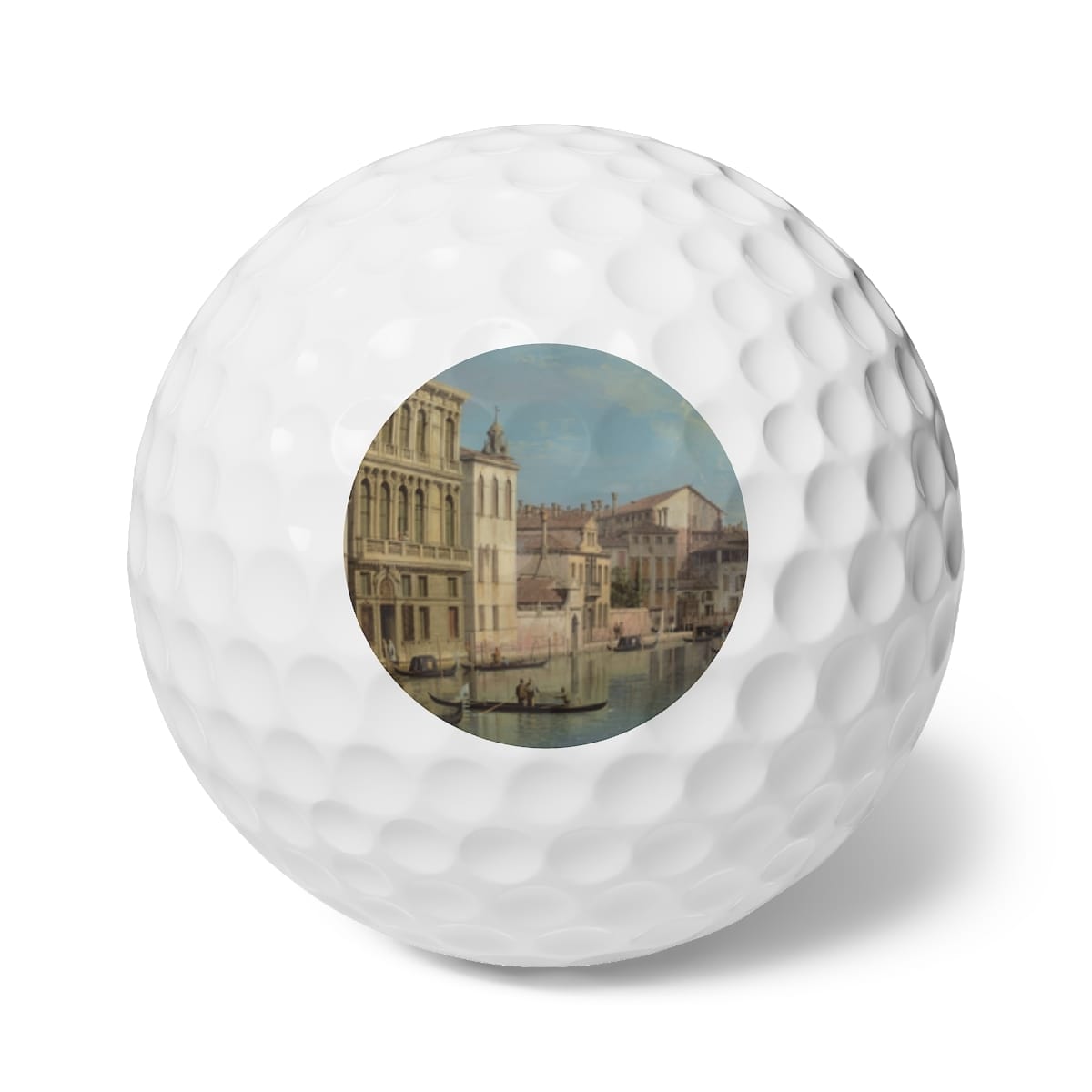 Art Golf Balls 6 Pieces, Artist Canaletto, Artwork 