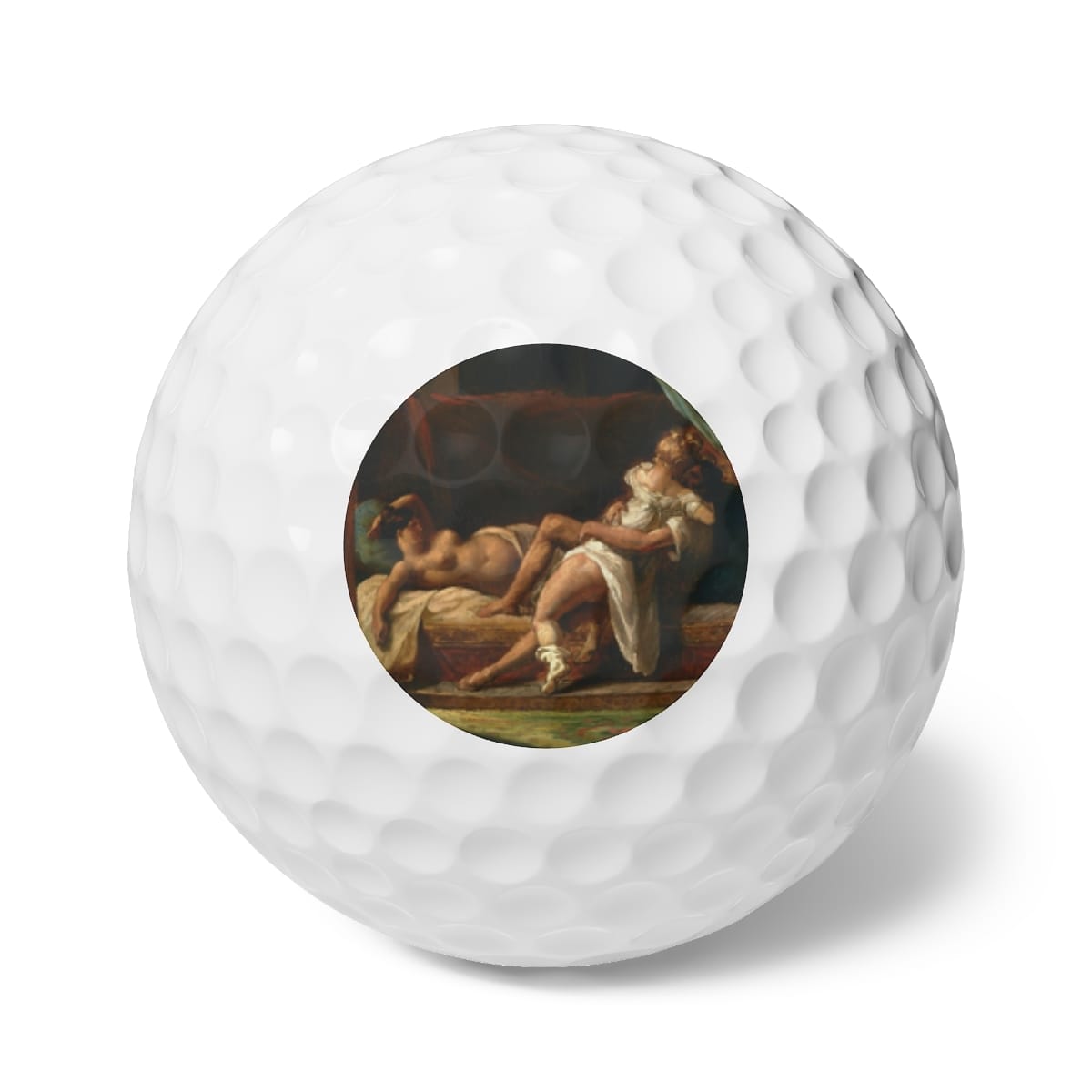 Art Golf Balls 6 Pieces, Artist Theodore Gericault, Artwork 