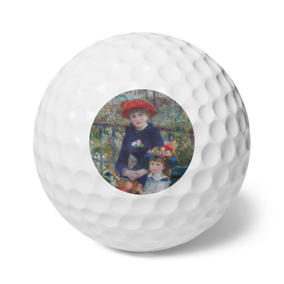 Art Golf Balls 6 Pieces, Artist Pierre Auguste Renoir, Artwork 