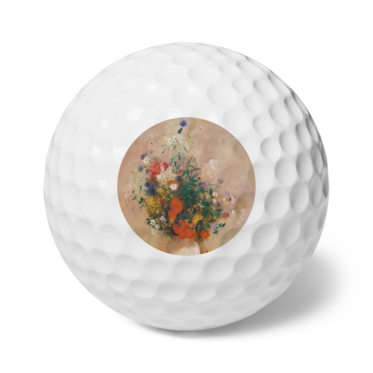 Art Golf Balls 6 Pieces, Artist Odilon Redon, Artwork 