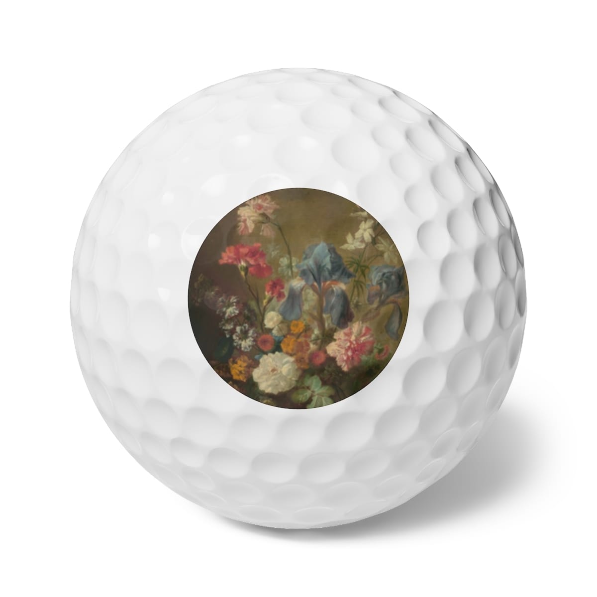 Art Golf Balls 6 Pieces, Artist Jan Van Huysum, Artwork 