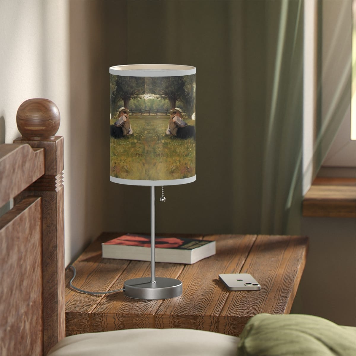 Art Lamp On A Stand, Artist Eliphalet Fraser Andrews, Artwork 
