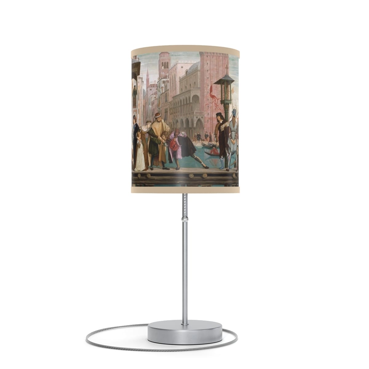 Art Lamp On A Stand, Artist James Jacques Joseph Tissot, Artwork 