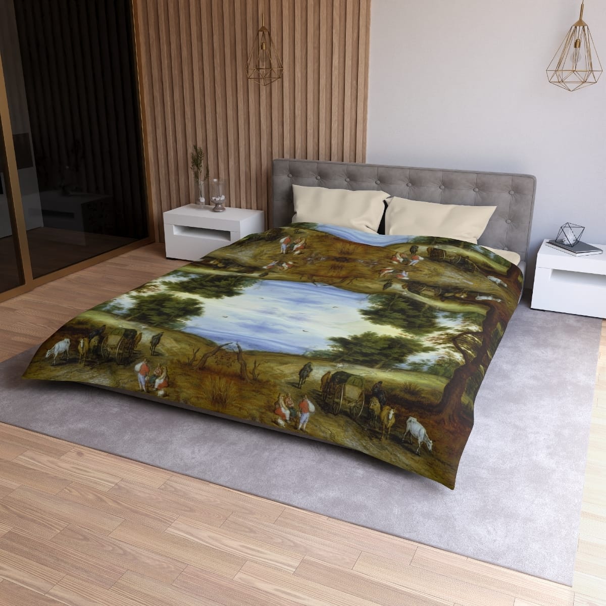 Art Microfiber Duvet Cover, Artist Jan Brueghel The Elder, Artwork 