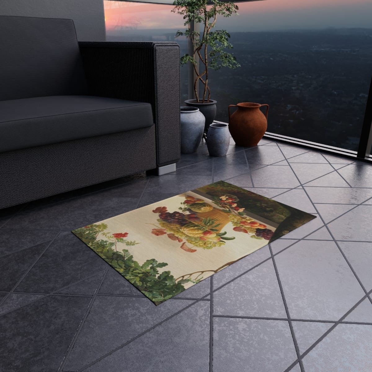 Art Outdoor Rug, Artist Christine Lovmand, Artwork 