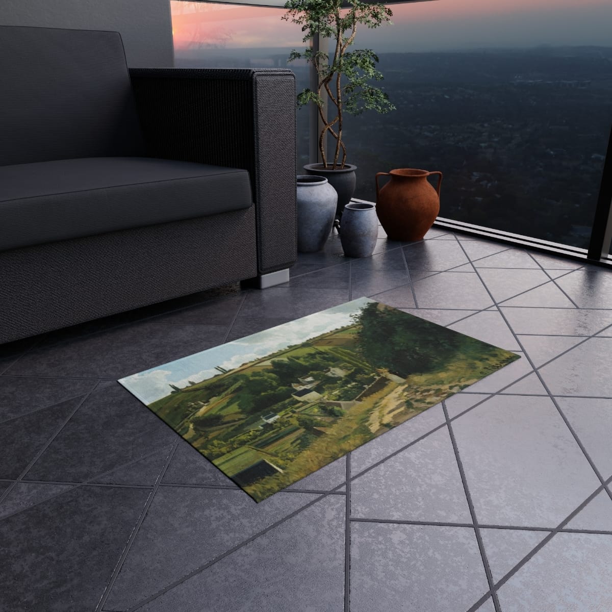 Art Outdoor Rug, Artist Camille Pissarro, Artwork 