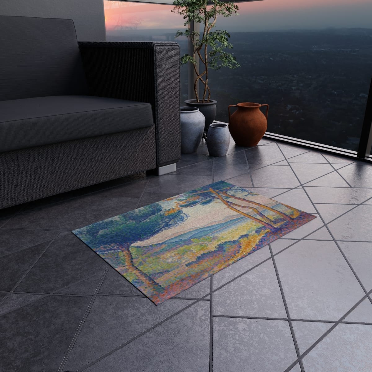 Art Outdoor Rug, Artist Henri Edmond Cross, Artwork 