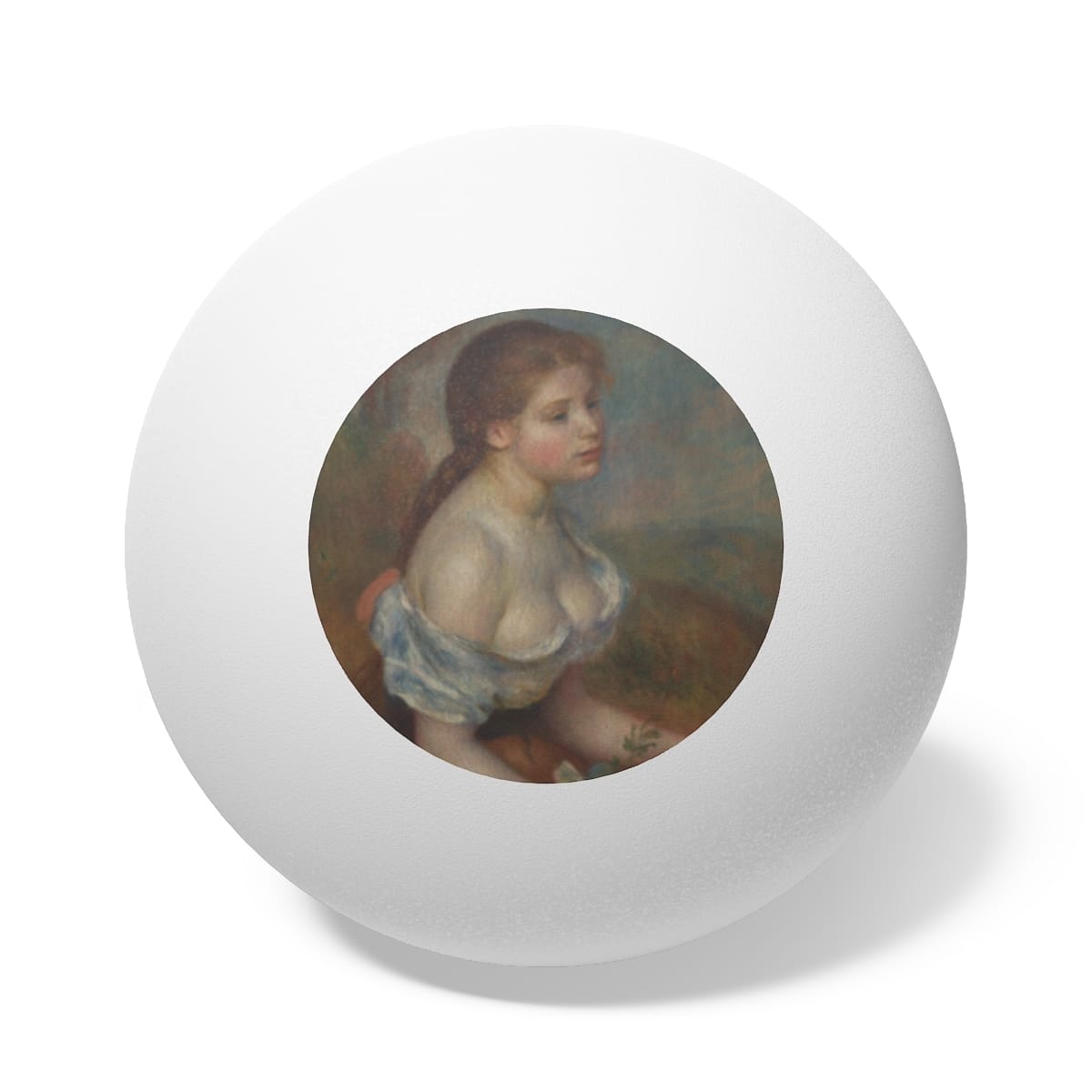 Art Ping Pong Balls 6 Pieces, Artist Pierre Auguste Renoir, Artwork 