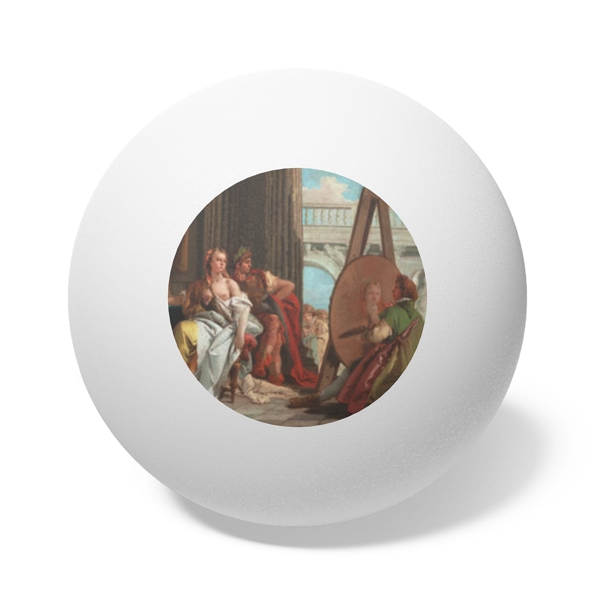 Art Ping Pong Balls 6 Pieces, Artist Giovanni Battista Tiepolo, Artwork 