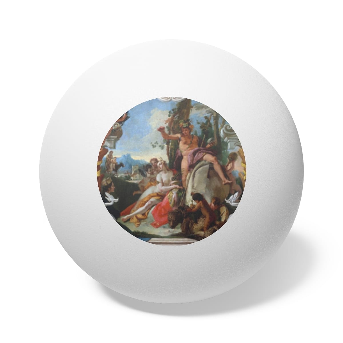 Art Ping Pong Balls 6 Pieces, Artist Giovanni Battista Tiepolo, Artwork 