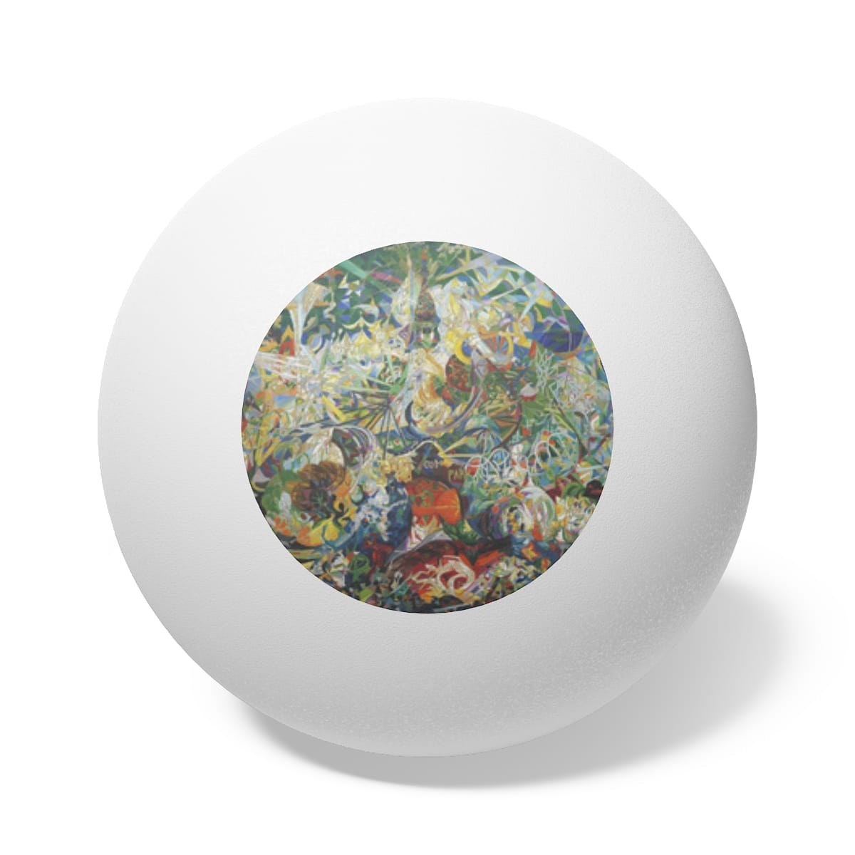 Art Ping Pong Balls 6 Pieces, Artist Joseph Stella, Artwork 