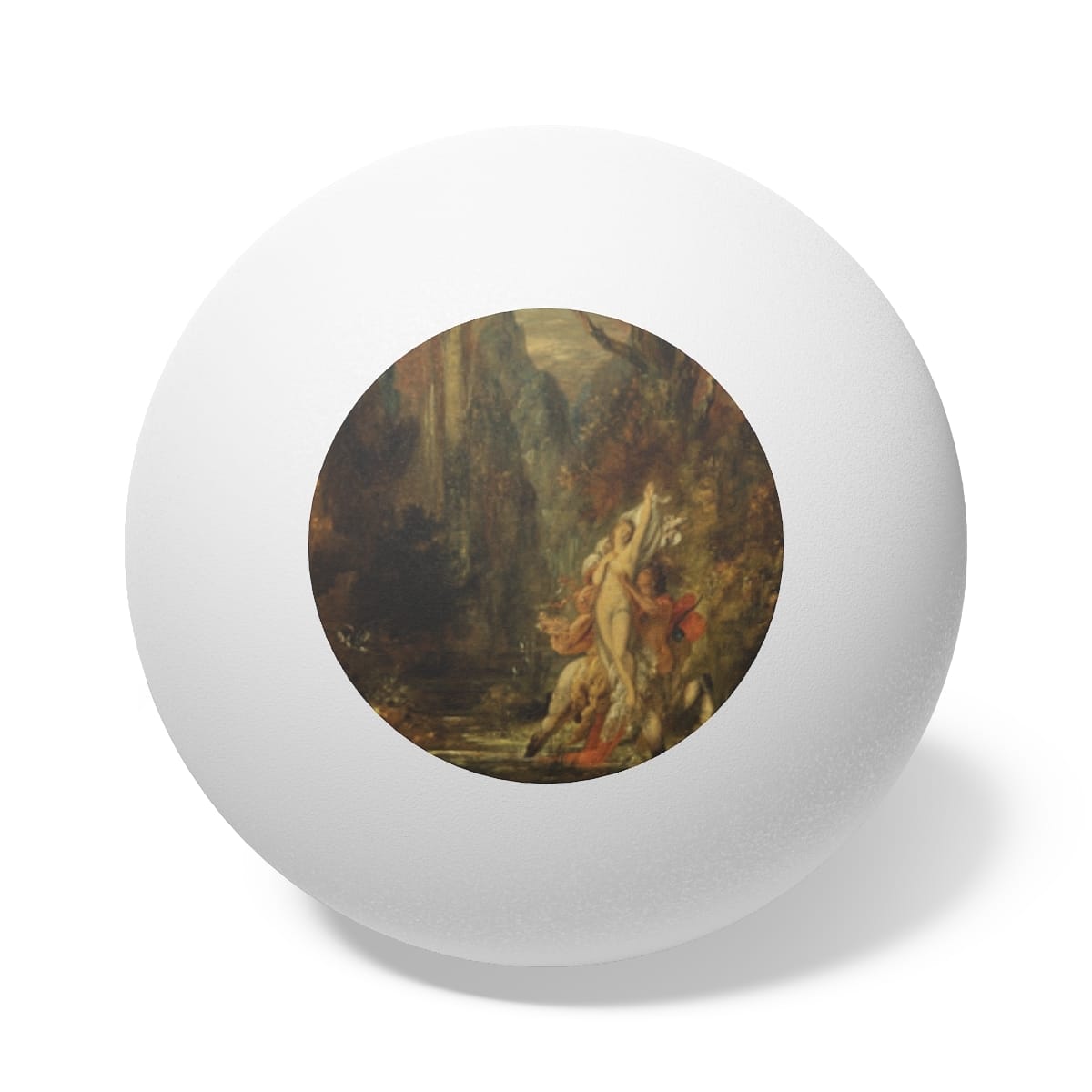 Art Ping Pong Balls 6 Pieces, Artist Gustave Moreau, Artwork 