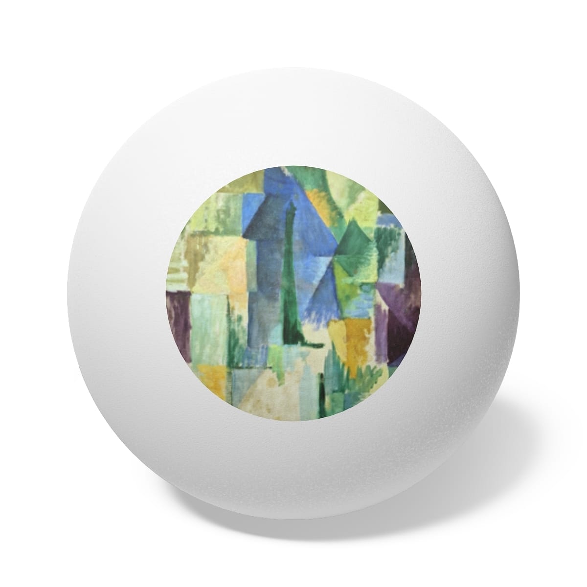 Art Ping Pong Balls 6 Pieces, Artist Robert Delaunay, Artwork 