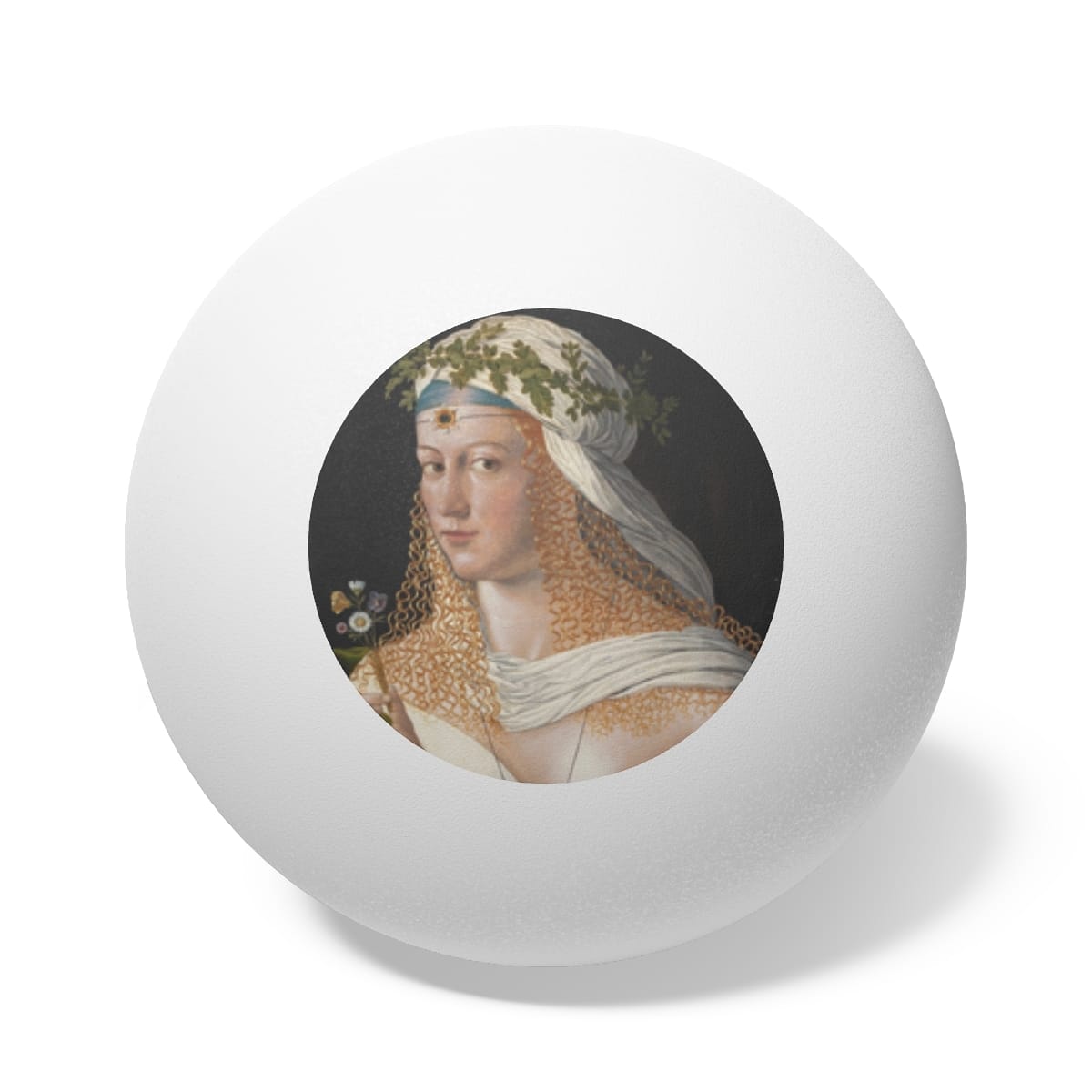 Art Ping Pong Balls 6 Pieces, Artist Bartolomeo Veneto, Artwork 