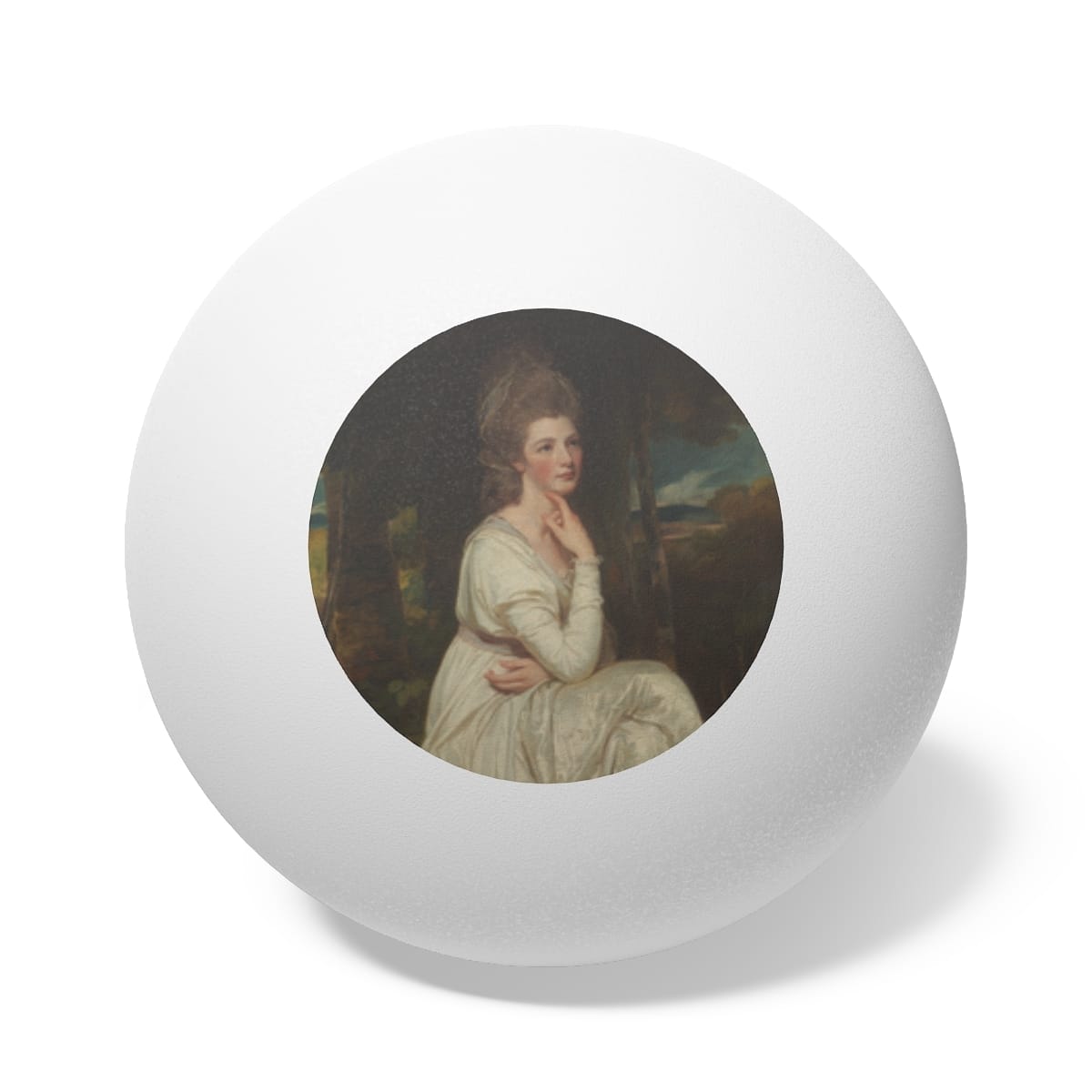 Art Ping Pong Balls 6 Pieces, Artist George Romney, Artwork 