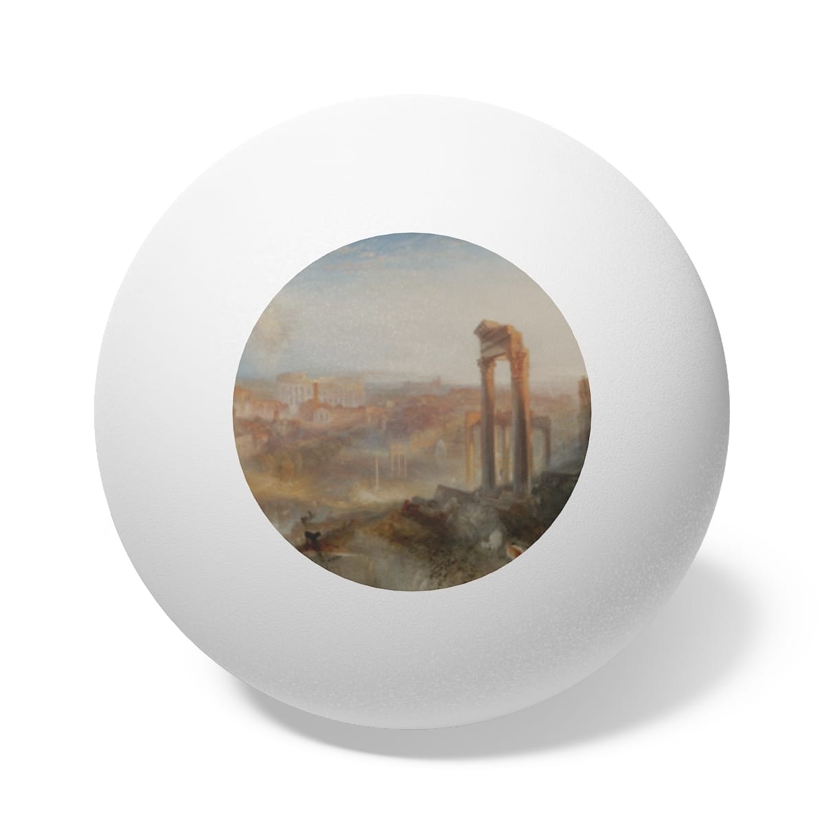 Art Ping Pong Balls 6 Pieces, Artist Joseph Mallord William Turner, Artwork 