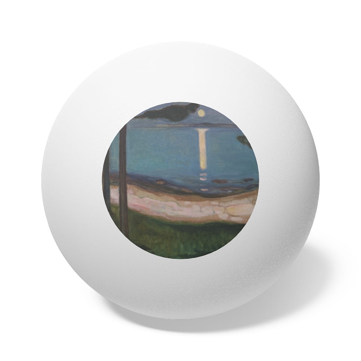 Art Ping Pong Balls 6 Pieces, Artist Edvard Munch, Artwork 