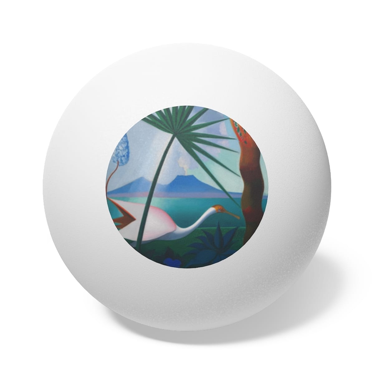 Art Ping Pong Balls 6 Pieces, Artist Joseph Stella, Artwork 