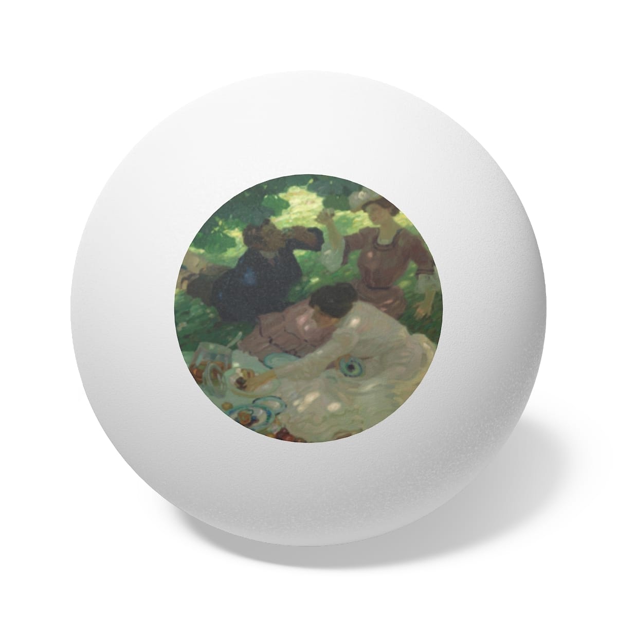 Art Ping Pong Balls 6 Pieces, Artist Leo Putz, Artwork 