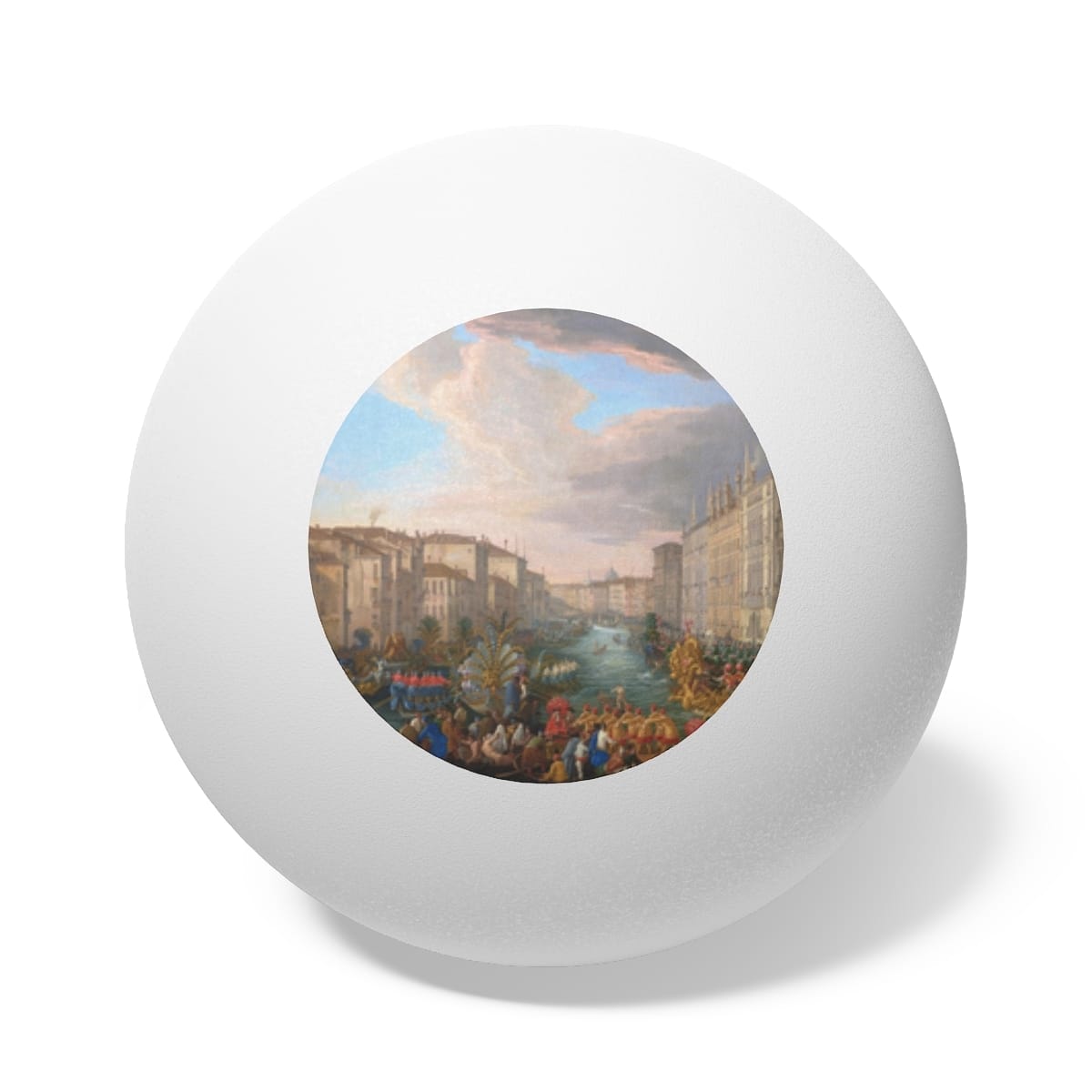 Art Ping Pong Balls 6 Pieces, Artist Luca Carlevarijs, Artwork 