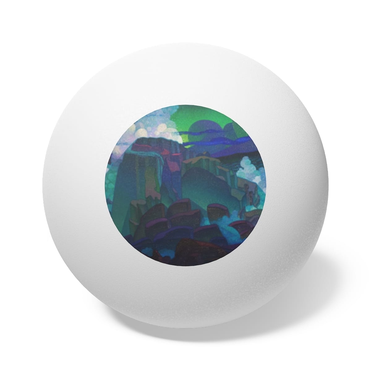 Art Ping Pong Balls 6 Pieces, Artist Raymond Jonson, Artwork 