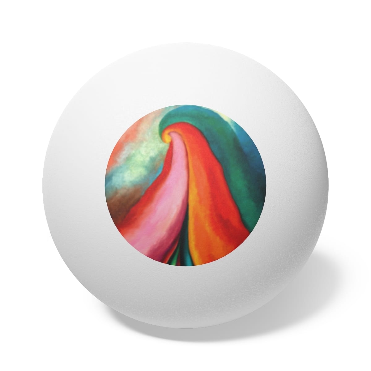 Art Ping Pong Balls 6 Pieces, Artist Georgia Okeeffe, Artwork 