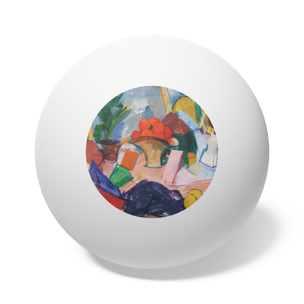 Art Ping Pong Balls 6 Pieces, Artist Edvard Weie, Artwork 