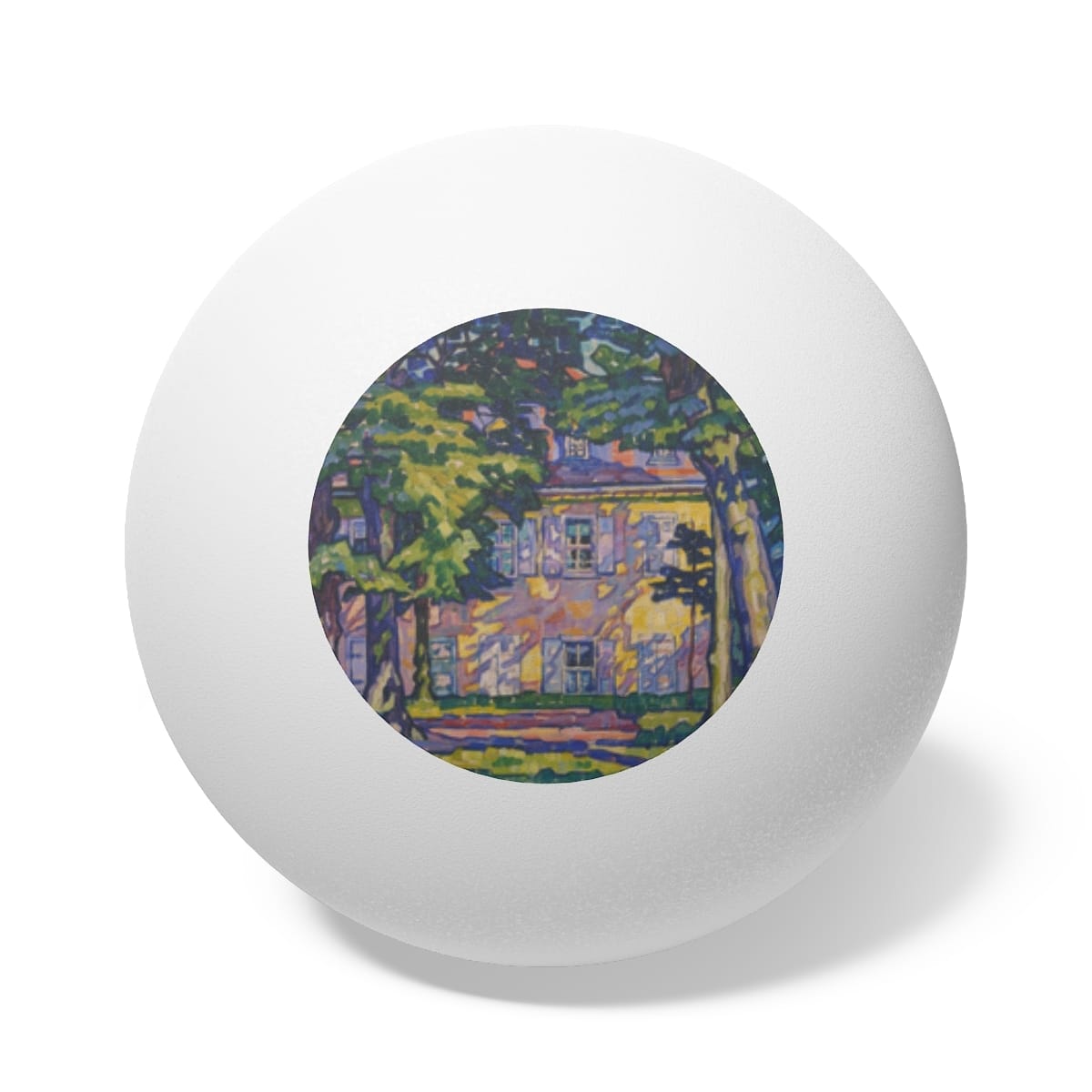 Art Ping Pong Balls 6 Pieces, Artist Eugenie Bandell, Artwork 