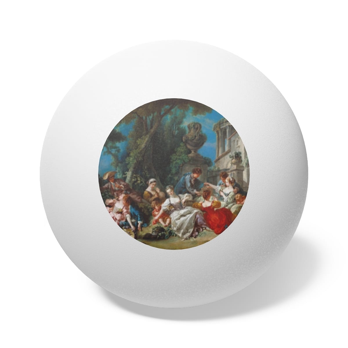 Art Ping Pong Balls 6 Pieces, Artist Francois Boucher, Artwork 