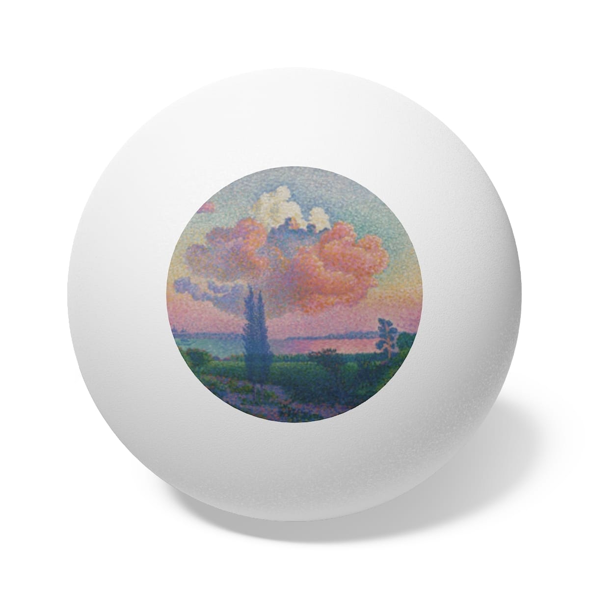 Art Ping Pong Balls 6 Pieces, Artist Henri Edmond Cross, Artwork 