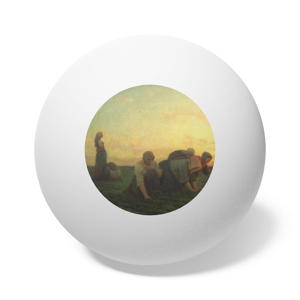 Art Ping Pong Balls 6 Pieces, Artist Jules Breton, Artwork 