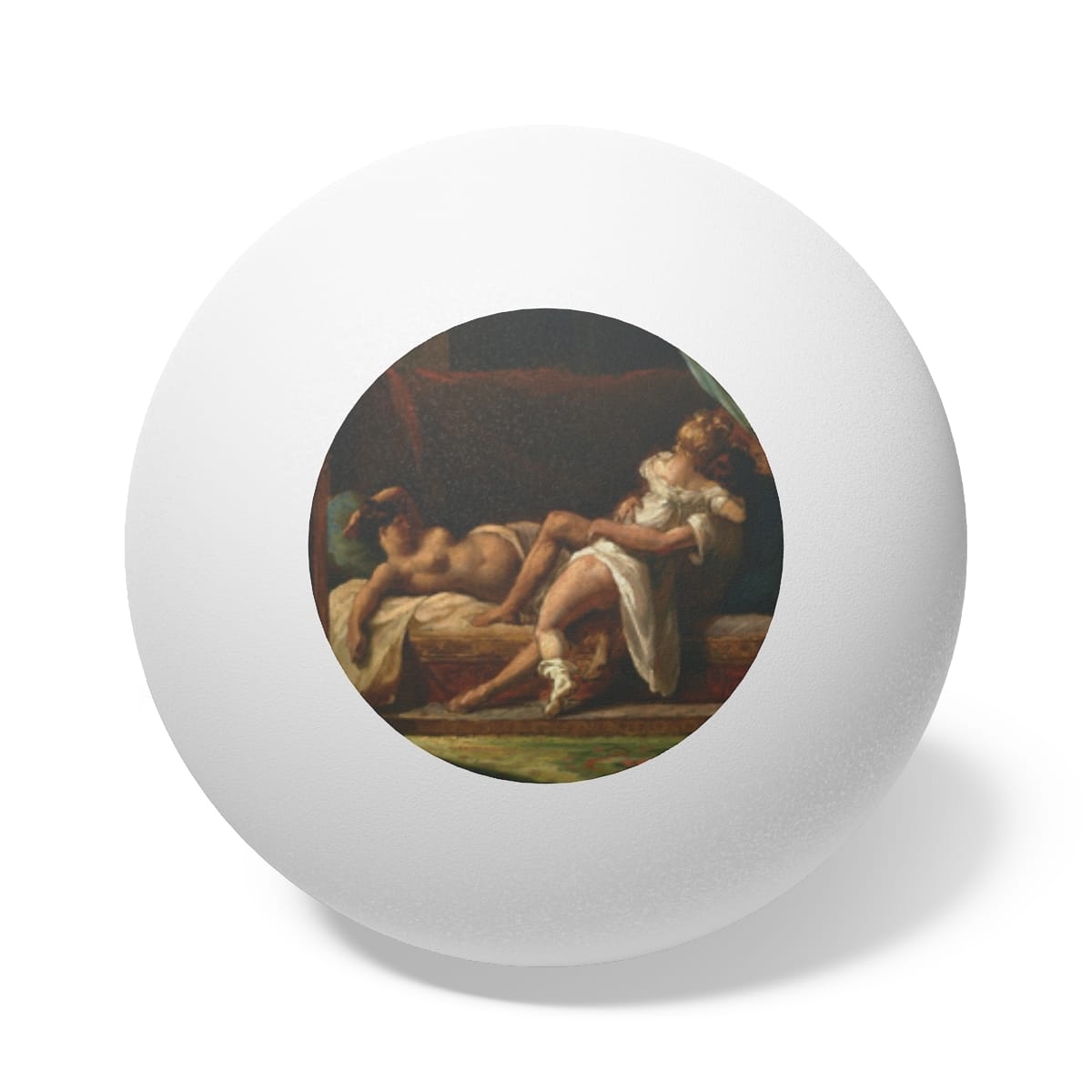 Art Ping Pong Balls 6 Pieces, Artist Theodore Gericault, Artwork 