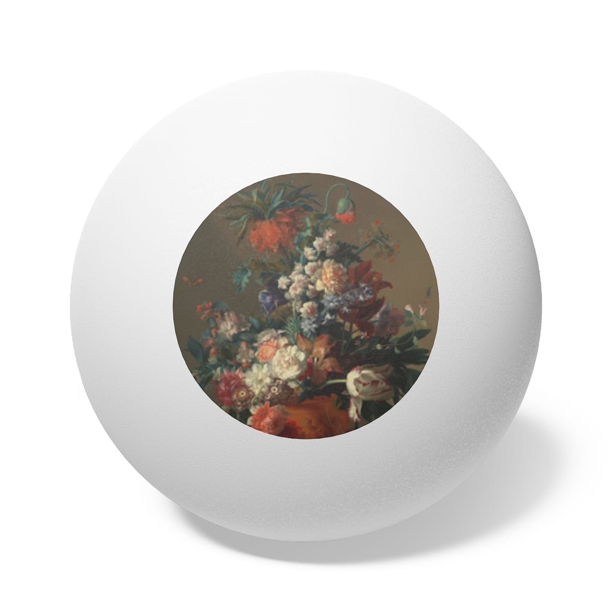 Art Ping Pong Balls 6 Pieces, Artist Jan Van Huysum, Artwork 