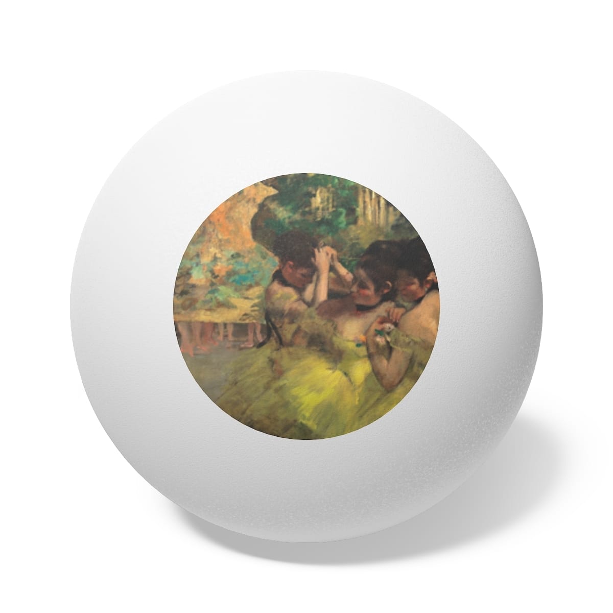 Art Ping Pong Balls 6 Pieces, Artist Edgar Degas, Artwork 
