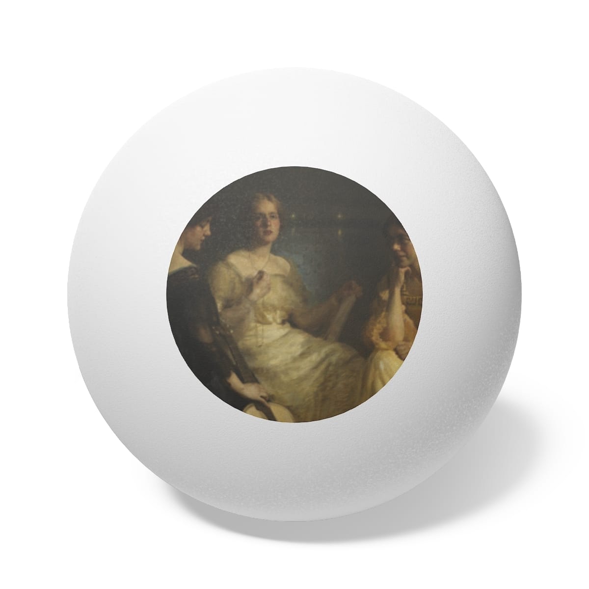 Art Ping Pong Balls 6 Pieces, Artist Julius Paulsen, Artwork 