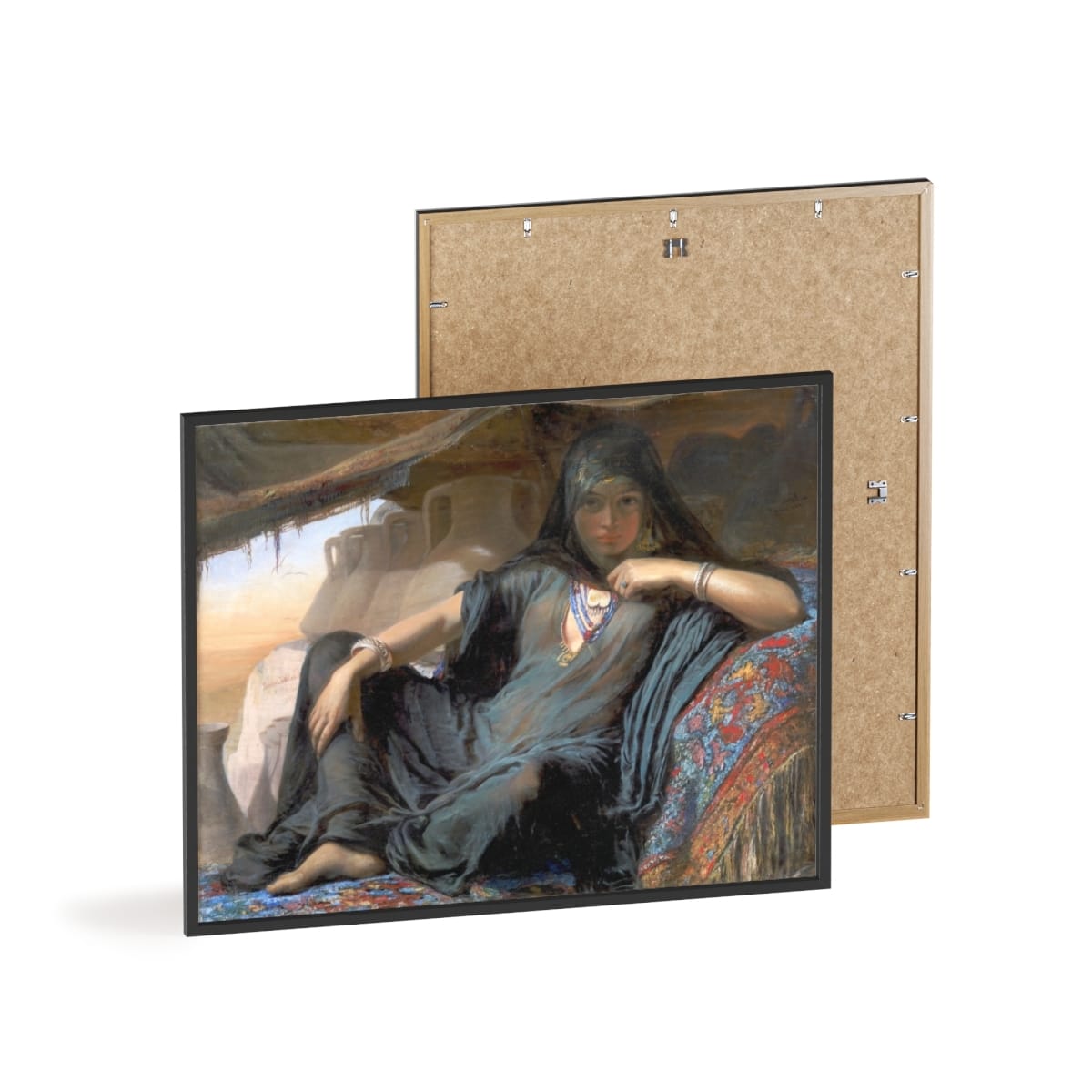 Art Poster Wooden Frame, Artist Elisabeth Jerichau Baumann, Artwork 