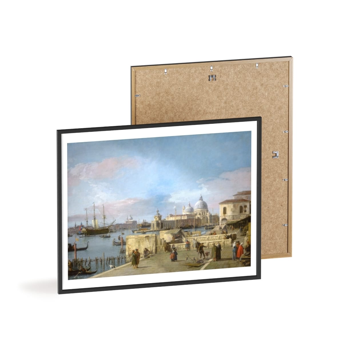 Art Poster Wooden Frame, Artist Canaletto, Artwork 