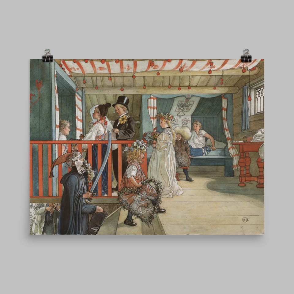 Art Print Open Edition, Artist Carl Larsson, Artwork 