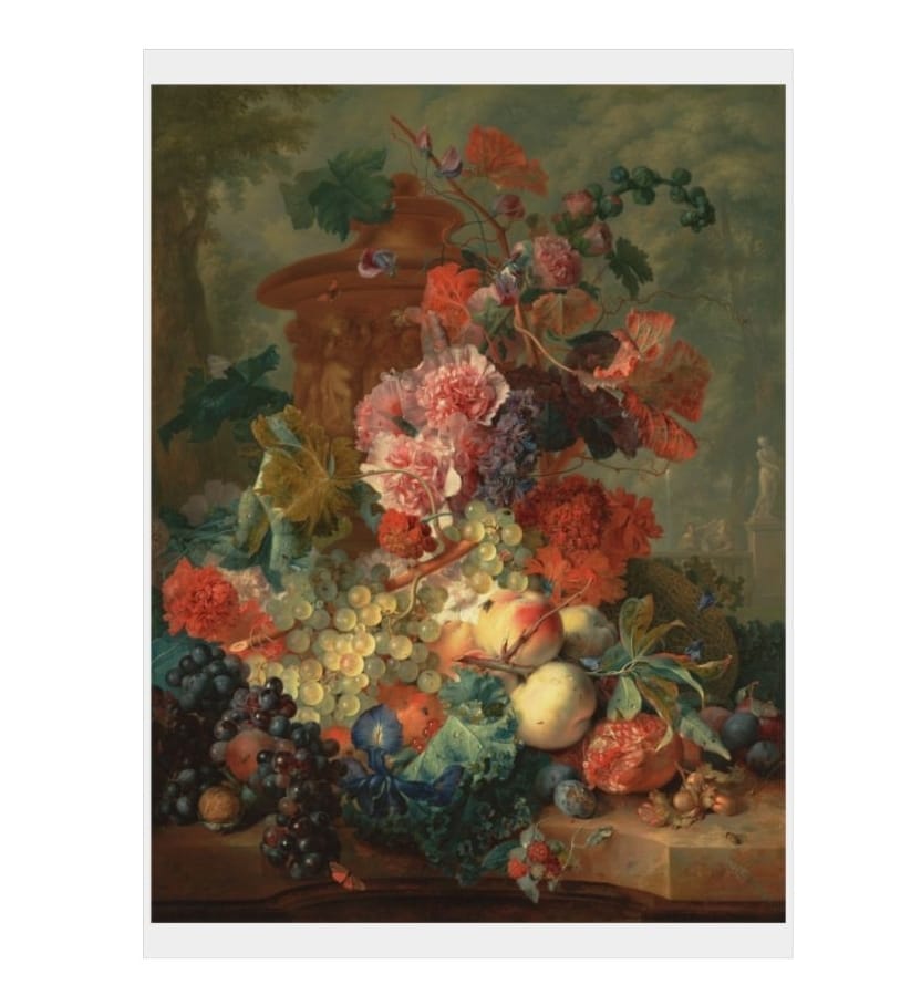 Art Print Open Edition, Artist Jan Van Huysum, Artwork 