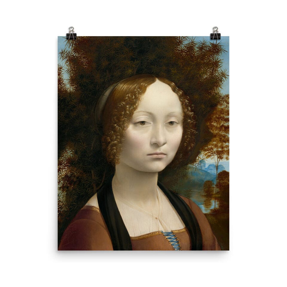Art Print Open Edition, Artist Leonardo Da Vinci, Artwork 