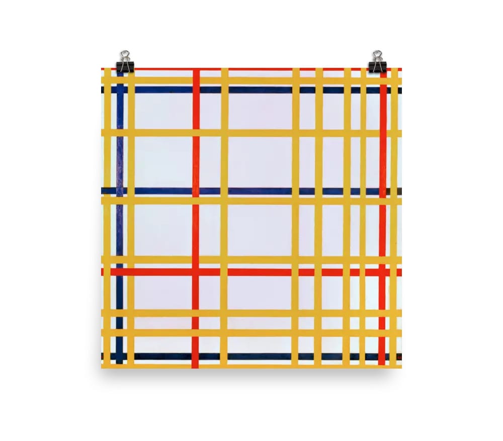 Art Print Open Edition, Artist Piet Mondrian, Artwork 