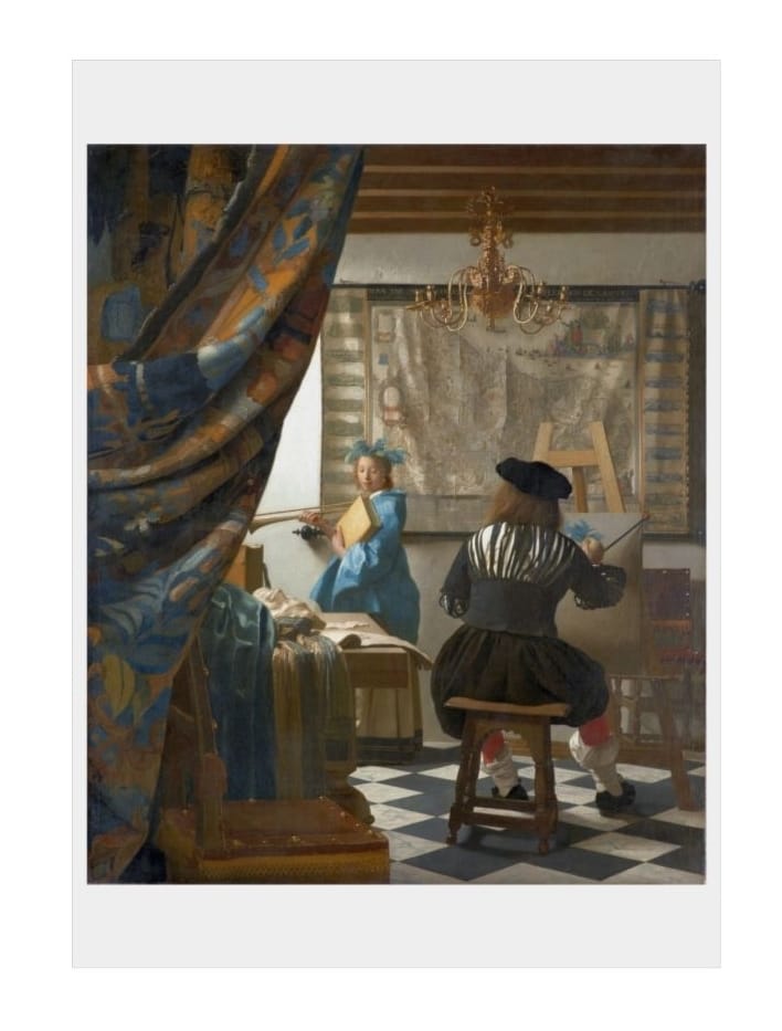 Art Print Open Edition, Artist Johannes Vermeer, Artwork 