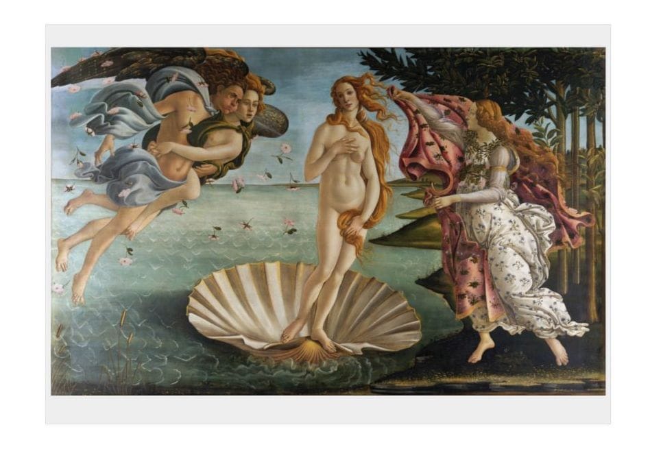 Art Print Open Edition, Artist Sandro Botticelli, Artwork 